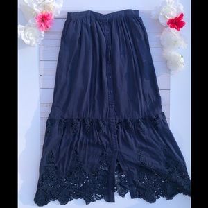 High waisted floral skirt